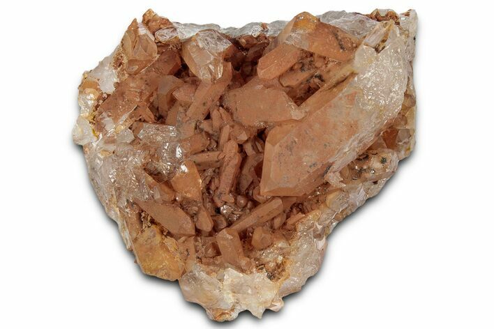Tangerine Quartz Crystal Cluster - Brazil #328937